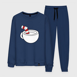 Костюм хлопковый мужской Red Cuphead, цвет: тёмно-синий