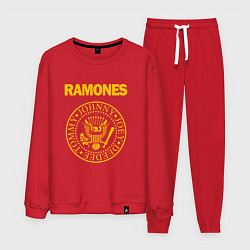 Костюм хлопковый мужской Ramones, цвет: красный