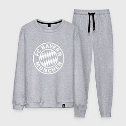 Костюм хлопковый мужской FC Bayern Munchen, цвет: меланж