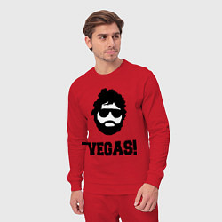 Костюм хлопковый мужской Vegas Guy, цвет: красный — фото 2