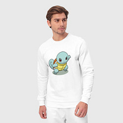 Костюм хлопковый мужской Pokemon Squirtle, цвет: белый — фото 2