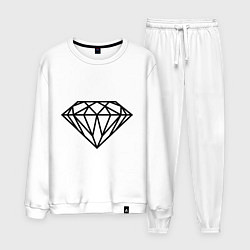 Костюм хлопковый мужской SWAG Diamond, цвет: белый