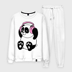 Мужской костюм Panda in headphones панда в наушниках