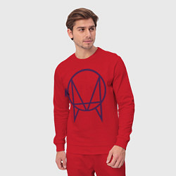 Костюм хлопковый мужской Skrillex Symbol, цвет: красный — фото 2