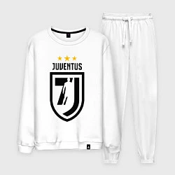 Костюм хлопковый мужской Juventus 7J, цвет: белый