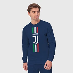 Костюм хлопковый мужской FC Juventus: Italy, цвет: тёмно-синий — фото 2