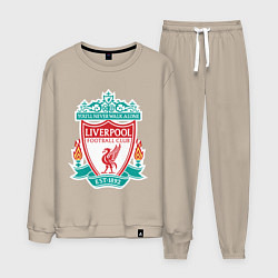 Костюм хлопковый мужской Liverpool FC, цвет: миндальный