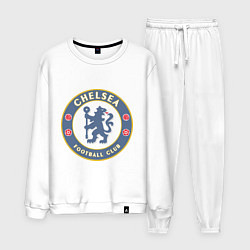 Костюм хлопковый мужской Chelsea FC, цвет: белый