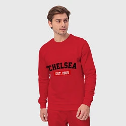 Костюм хлопковый мужской FC Chelsea Est. 1905, цвет: красный — фото 2