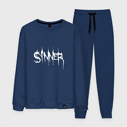 Костюм хлопковый мужской Real Sinner, цвет: тёмно-синий