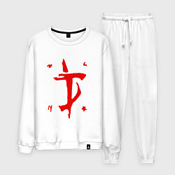 Костюм хлопковый мужской MARK OF THE DOOM SLAYER, цвет: белый