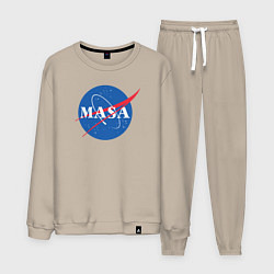 Костюм хлопковый мужской NASA: Masa, цвет: миндальный