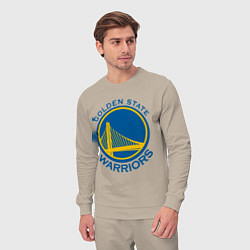 Костюм хлопковый мужской Golden state Warriors, цвет: миндальный — фото 2