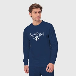 Костюм хлопковый мужской Skyrim, цвет: тёмно-синий — фото 2