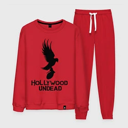 Костюм хлопковый мужской Hollywood Undead, цвет: красный