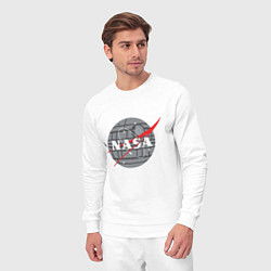 Костюм хлопковый мужской NASA: Death Star, цвет: белый — фото 2