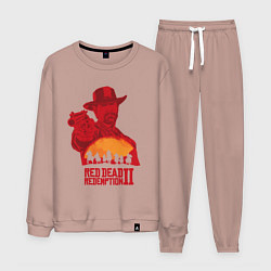 Костюм хлопковый мужской Red Dead Redemption 2, цвет: пыльно-розовый