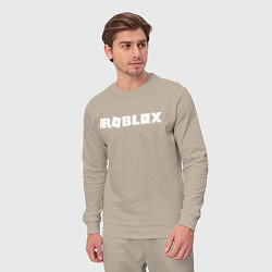 Костюм хлопковый мужской Roblox Logo, цвет: миндальный — фото 2