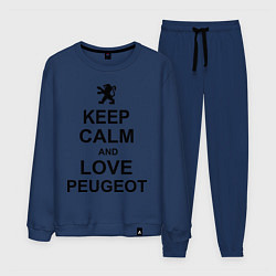 Костюм хлопковый мужской Keep Calm & Love Peugeot, цвет: тёмно-синий