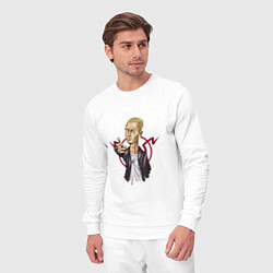 Костюм хлопковый мужской Эминем: Slim Shady, цвет: белый — фото 2