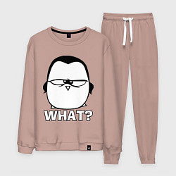 Костюм хлопковый мужской What?, цвет: пыльно-розовый