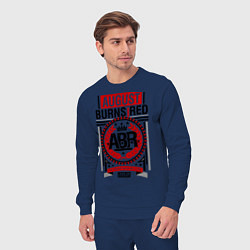 Костюм хлопковый мужской August Burns Red, цвет: тёмно-синий — фото 2
