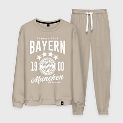 Костюм хлопковый мужской Bayern Munchen 1900, цвет: миндальный