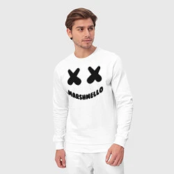 Костюм хлопковый мужской MARSHMELLO, цвет: белый — фото 2