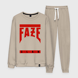 Костюм хлопковый мужской FaZe Clan, цвет: миндальный