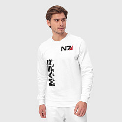 Костюм хлопковый мужской MASS EFFECT N7, цвет: белый — фото 2