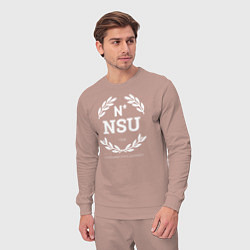Костюм хлопковый мужской NSU, цвет: пыльно-розовый — фото 2