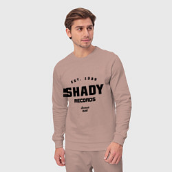 Костюм хлопковый мужской Shady records, цвет: пыльно-розовый — фото 2