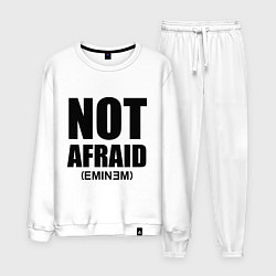 Костюм хлопковый мужской Not Afraid, цвет: белый