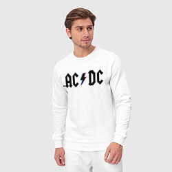 Костюм хлопковый мужской AC/DC, цвет: белый — фото 2