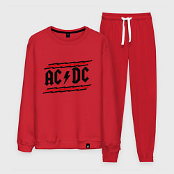 Костюм хлопковый мужской AC/DC Voltage, цвет: красный
