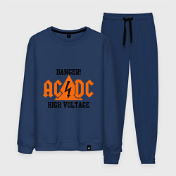 Костюм хлопковый мужской AC/DC: High Voltage, цвет: тёмно-синий