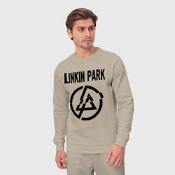 Костюм хлопковый мужской Linkin Park, цвет: миндальный — фото 2