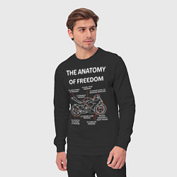 Костюм хлопковый мужской The Anatomy of Freedom, цвет: черный — фото 2