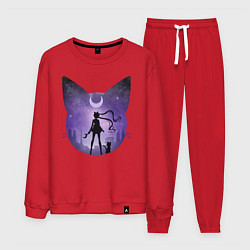 Костюм хлопковый мужской Pretty Soldier Sailor Moon, цвет: красный