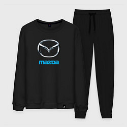 Костюм хлопковый мужской MAZDA, цвет: черный