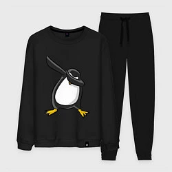 Костюм хлопковый мужской DAB Pinguin, цвет: черный