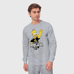 Костюм хлопковый мужской Rock n Roll, цвет: меланж — фото 2