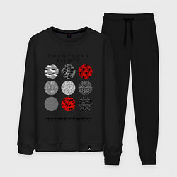 Костюм хлопковый мужской TOP: Blurryface, цвет: черный