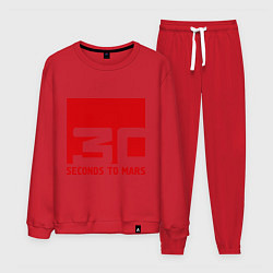 Костюм хлопковый мужской 30 seconds to mars, цвет: красный