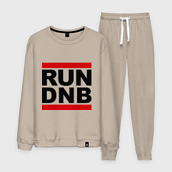 Костюм хлопковый мужской RUN DNB, цвет: миндальный