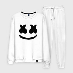 Костюм хлопковый мужской ALAN WALKER x MARSHMELLO, цвет: белый