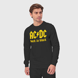 Костюм хлопковый мужской ACDC BACK IN BLACK, цвет: черный — фото 2