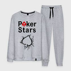 Костюм хлопковый мужской Poker Stars, цвет: меланж