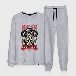 Мужской костюм Cool biker Skull