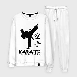 Костюм хлопковый мужской Karate craftsmanship, цвет: белый